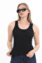 Women's Ribbed Lycra Cotton Strappy Tank Top - 3
