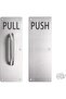 REAMTOP Push Pull Door Handle Set, Fingerprint-Proof Heavy Duty Plates for Wooden & Aluminum Door, P - 6