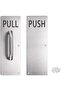 REAMTOP Push Pull Door Handle Set, Fingerprint-Proof Heavy Duty Plates for Wooden & Aluminum Door, P - 7