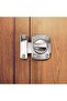 QWORK Silver Metal Lock with Key Lock, Residential, Commercial, 1 Key Included - 4