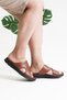 Men's Orthopedic Leather Slippers Soft and Flexible Massage Sole Daily Slippers Suitable for Hajj and Umrah - 3