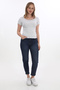 Kadın Fitilli Likralı Pamuk Basic Tshirt - 4