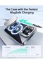 iPhone 16 Pro Compatible Case + Screen Protector Glass Halolock Stand Magsafe Classic Hybrid - Transparent - 4