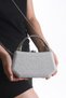 Silver Evening Dress Bag Special Design Case Crystal Stone Chain and Armlet Evening Dress Bag - 3