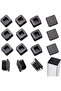 Atack-B 32 PCS Square Plastic End Caps Square Tube Plug Plastic Inner Plugs Chair Insert Plugs Pipe - 2