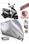 Gray Lock Compatible Engine Tarpaulin for Bumoto/Jinling Terra 100Cc Motorcycle Tarpaulin, Engine Cover, with Elastic Band