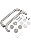 CKB 8" Shower Door Handle, Pull Handle for Frameless Glass Doors, Chrome Finish, 304 Stainless Steel - 8