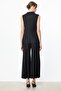 Accordion Fabric Trousers with Elastic Waist - 6