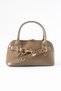Women's Hook Detailed Faux Leather Women's Handbag and Crossbody Bag King