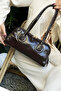 Women's Faux Leather Single Compartment Hand, Arm and Shoulder Bag - 5