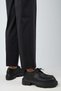 Carol Women's Genuine Leather Lace-Up Black Shoes