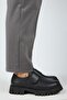 Mimi Women's Leather Velcro Genuine Leather Black Shoes - 2