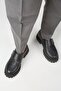 Mimi Women's Leather Velcro Genuine Leather Black Shoes - 8