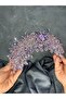 Elena Intense Beaded Bridal Crown Hair and Turban Accessory - 5