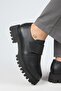 Mimi Women's Leather Velcro Genuine Leather Black Shoes