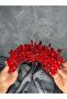 Elena Intense Beaded Bridal Crown Hair and Turban Accessory - 6