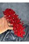 Elena Intense Beaded Bridal Crown Hair and Turban Accessory - 5