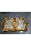 Hand-Painted Tray Large Size Gold, Handmade Special Design Tray