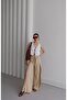 Slit Strawberry Fabric Casual Trousers - 3