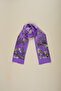 100% Silk Shawl Scarf (27X135 cm)-Vincent Van Gogh (Almond Tree Purple)