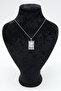 Steel Silver Color Chain Moon Figured Tarot Necklace - 3