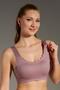 Non-Wireless Seamless Laser Bra with Removable Pads C26130 Dusty Rose - 2