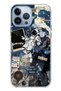 جراب من السيليكون الشفاف بتصميم رائد فضاء ريترو متوافق مع هاتف iPhone 13 PRO MAX