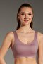Non-Wireless Seamless Laser Bra with Removable Pads C26130 Dusty Rose