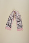 100% Silk Shawl Scarf (27X135 cm)-Vincent Van Gogh (Almond Tree Pink)