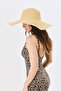 Women's Straw Beach Hat Y1730-23 Dark Beige - 2