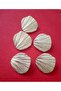 Leaf Metal Button 23 mm Gold Plated 1 Package 6 Pieces - 4