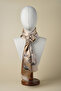 100% Silk Shawl Scarf (45X165 cm)-Vincent Van Gogh (Almond Tree Beige) - 2