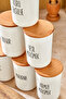 900ml Acrylic Jar, Vacuum Lid Lable Storage Container - 3