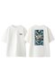 One Piece Pirate Ship Design Back Printed Cotton White Oversize T-Shirt
