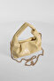Women's Yellow Mini Chain Hand and Shoulder Bag - 3