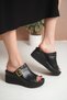 Women's Wedge Heel Slippers with Buckle Detail, Stylish and Comfortable Slippers Jolie - 3
