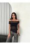 Asymmetric Cut Sheer Crop Blouse with Lace Trim – Soft Textured, Short Sleeves, Modern and Stylish - 7
