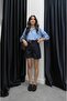 Navy Blue Basic Denim Shorts