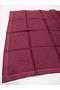 Burgundy Leaf Pattern Pure Silk Tivil Woven Scarf-11459-47-Kvs0694 - 5