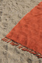 Coastline Double Sided Curl 100X180 cm Unpainted 100% Organic Cotton Fringed Beach Towel - 2