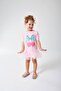 Girl's Cherry Patterned Pink Tutu Dress - 2