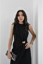 Black Crema Buckle Detailed Dress - 6