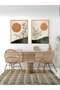 Wooden Framed 2 Piece Bohemian Painting Qmmt35