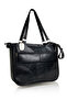 Genuine Leather Black Crossbody Messenger Bag with Multi-Pockets - 3