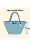 Handmade Mini Beach Bag, Daily Bag, Handbag, Designer Bag 22×40 - 4
