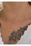 Gold North Star Moon Stone Minimal Chain Necklace - 3