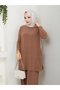 Women's Sandy Fabric Full Lycra Stretch Fabric Pocket Detail Pants Set - 5