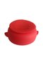 Vacuum Silicone Food Bowl with Lid, Six Vacuum Food Bowls, Silicone Spoon (Red) - 3