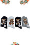 Teddy Bear Patterned Furry Colorful College Socks 4 Pairs Washable Scented - 2