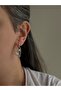 Steel Stone Diamond Model Heart Greely Earrings -Not Blackened- - 2
